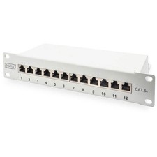 Digitus DN-91612S-EA-G 12-port CAT 6A network patch panel 254mm 10" 1U