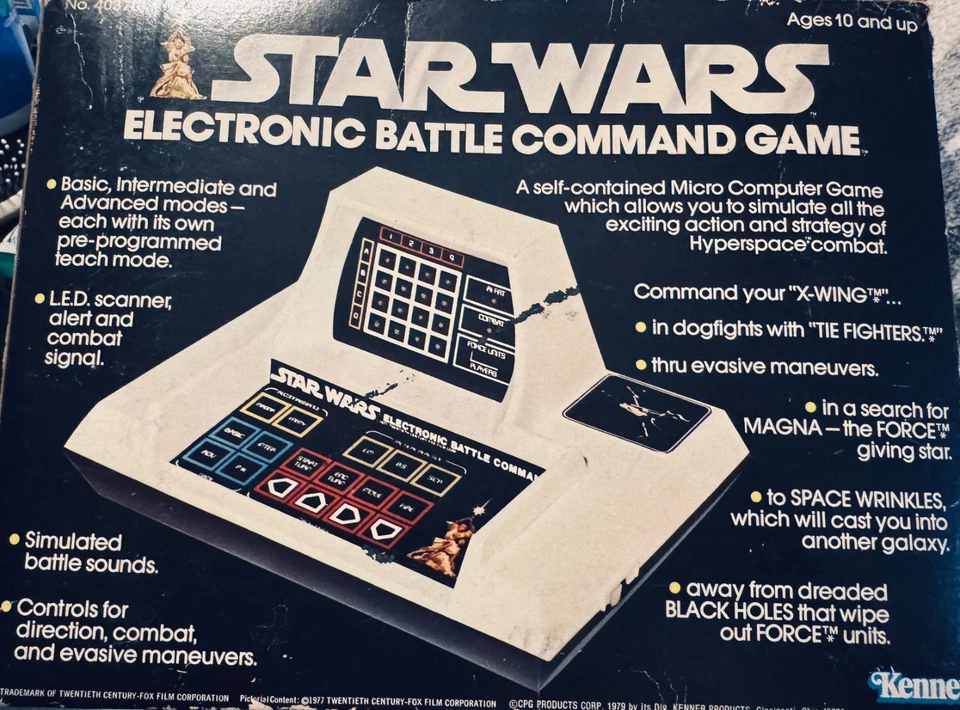 Juego Kenner Star Wars Electronic Battle Command 1979 vintage con caja original Foto 2 de 4