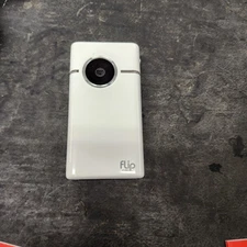 Cisco Flip SlideHD S1240 White 3" LCD Display Video Camera UNTESTED Ft8