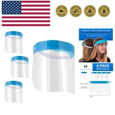 Salon World Safety Face Shields - Ultra Clear Protective Full Face Shields to...