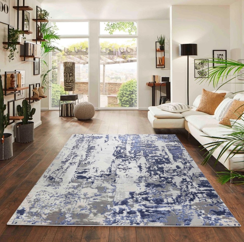 Modern Abstract Area Rugs Abstract Design Contemporary Rugs | eBay UK