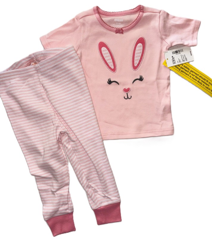 Gymboree  PAJAMAS/GYMKIDS/GYMMIES pink bunny rabbit 12-18 months NWT