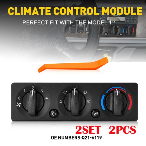 2X A/C Heater Temperature Climate Control Button Panel For Peterbilt Q21-6119 ED - Picture 18 of 21