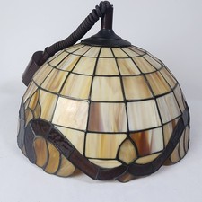 Tiffany Deckenleuchte Deckenlampe Braun Bernstein | Ø 41 cm | Top Zustand