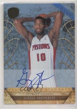 2010-11 Panini Gold Standard Rookie Platinum 25/25 Greg Monroe #219 Auto 8e8
