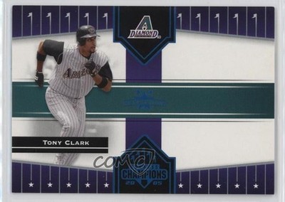 2005 Donruss Champions Blue Impressions 17/100 Tony Clark #85 oh4