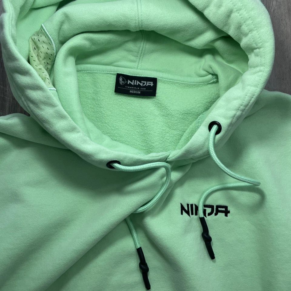 Sudadera con Capucha Team Ninja Verde Como Nueva Auriculares Gamer Sudadera con Capucha Soldout Para Hombres Mediana Foto 3 de 4