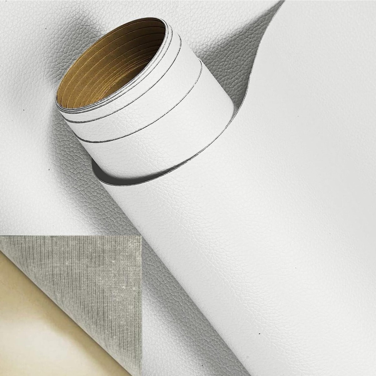 Pelle Adesiva Per Riparazioni 150x40 Cm - Autoadesiva, Impermeabile, Per Divani, Borse, Nero - Foto 5