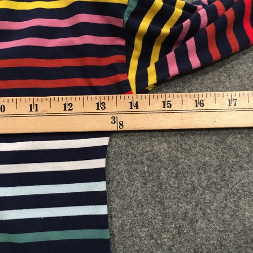 Primary Girls Sz 4/5 Shirt Multicolored Striped Long Sleeve 100% Cotton Preppy - Picture 7 of 9