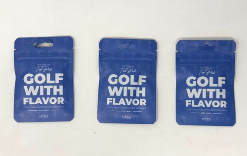 NO. 33 "TEE PICKS" AROMATISIERTE ZAHNSTOCHER " GOLF TEE GEFORMT " ICEY MINT - LOT