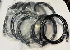 Moving Sale! Lot of 10 - RG58 6ft Coaxial Cable with BNC Male to BNC Male