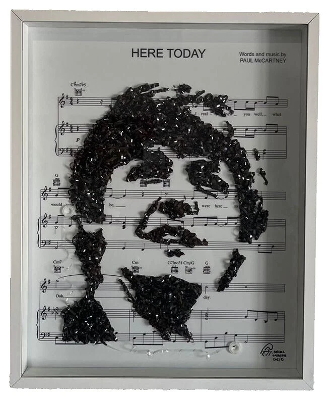 Pinturas artísticas de música de papel