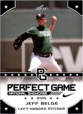 10-Count Lot JEFF BELGE 2015 Leaf Perfect Game NIKE All-American Rookies