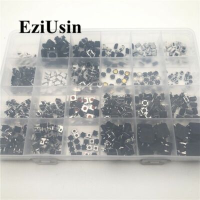 25 Models Diy Kit Switches Assorted Micro Push Button Tact Switch Reset Mini Lea