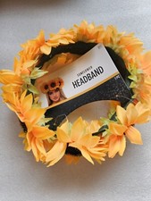 Sunflower Crown Headband Hair Festival Boho Flower Adult Head Piece NEW