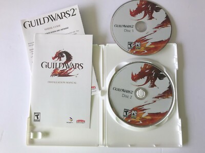 Guildwars 2, PC DVD-ROM Game, Disc 1 & 2 Complete 