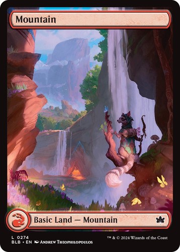 Magic the Gathering Mountain #274 Full Art Bloomburrow MTG Free