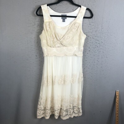 white christmas dresses Clarisa Lace Midi Dress — Vintage Cream