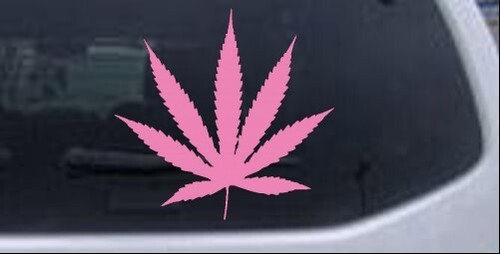 Marijuana Pot Leaf Car or Truck Window Laptop Decal Sticker - Imagen 10 de 32