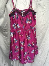 SALE*Xhilaration Halter Dress Fuschia With Flowers Size XS