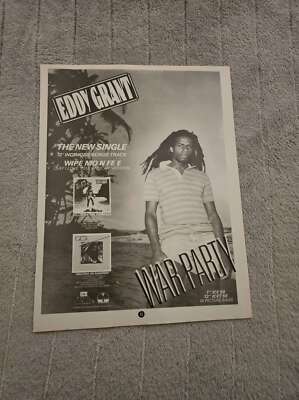 FPOT128 ZEITSCHRIFTENWERBUNG 11X8'' EDDY GRANT: KRIEGSPARTEI