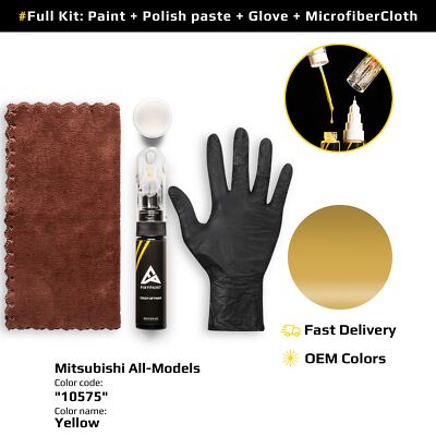 Touch up Paint for Mitsubishi All Models Code: 10575 Yellow