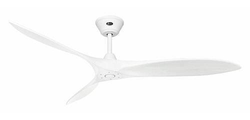 Ventilateur De Plafond DC CasaFan Eco Airscrew 152 Cm - Blanc Et Bois - Télécommande - 6 Vitesses - Neuf