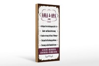 Holzschild Spruch 27X10 Cm Oma Und Opa Gmbh Deko Schild