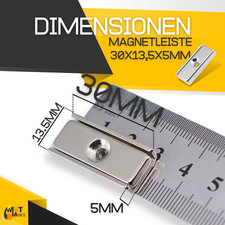 MaajeeKuto Magnet Neodym Magnet 3mm X 2mm Supermagnete Hohe Haftkraft Scheibenmagnet 10 St