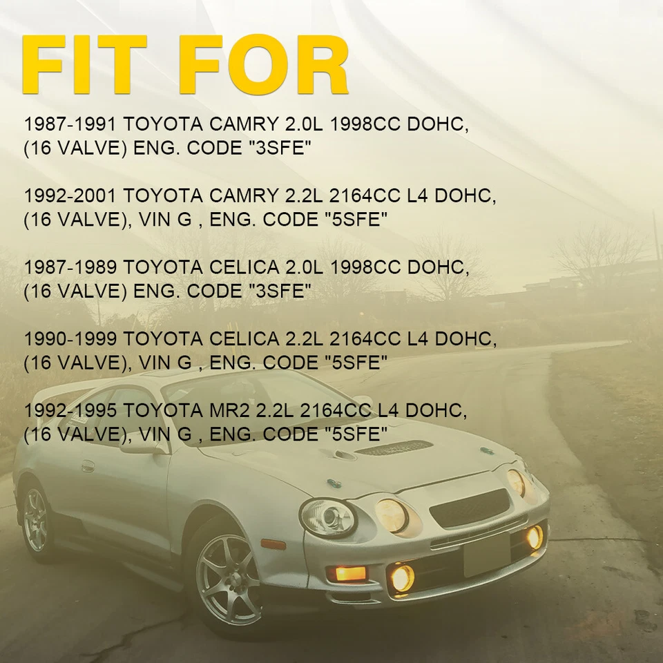 Valve Cover Gaskets Seals Fit For 1992-1995 TOYOTA MR2 1990-1999 CELICA 2.2L - Image 3 of 4