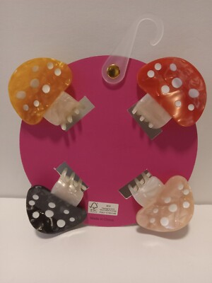 Sunday State Mushroom Hair Claw Cottage Core Boho Clips 4  display picture 3