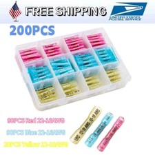 200x Assortment Heat Shrink Wire Connectors Electrical Terminals Crimp Seal US