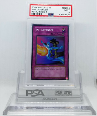 YUGIOH RP02-EN036 JAM DEFENDER SUPER RARE HOLO FOIL PSA 9 MINT