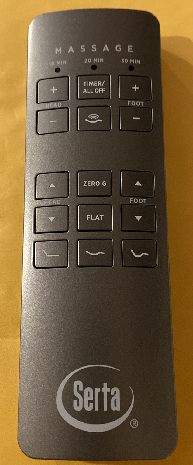 Used Serta Motion Perfect II or III Replacement Remote for Adj