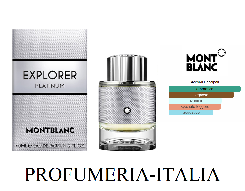MONTBLANC EXPLORER PLATINUM EAU DE PARFUM 60ML - NUOVO E SIGILLATO -