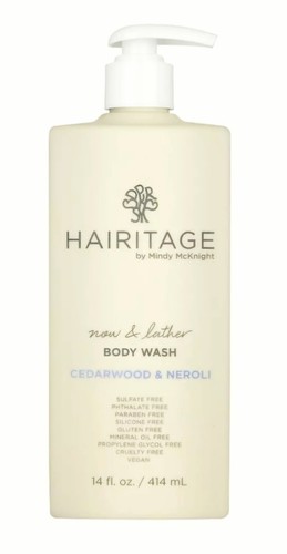 Hairitage Now & Lather Cedarwood & Neroli Duft Duschgel für Damen, Herren & Kind