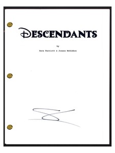 sofia evie autographed coa script descendants carson signed movie