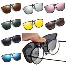 Mode Polarisiert Sonnenbrillenaufsatz Clip-on Sonnenbrillen UV-Schutz Sunglasses