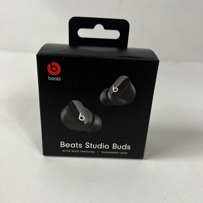 New, Seal  Beats by Dr. Dre Studio Buds - Black
