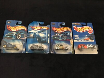 Hot Wheels Lot - Ford Vicky, Shift Kicker, Fiat 500C, 97 1st Edition