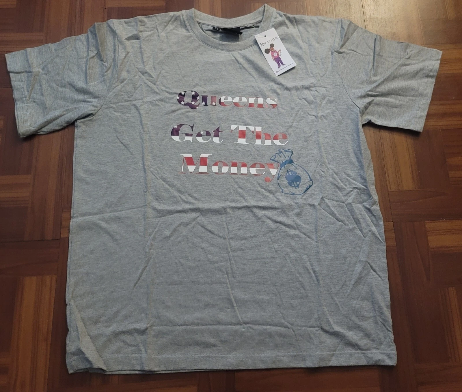 Shirts Unisex Shirts QUEENS GET THE MONEY SHIRTS NEW Blue Red White size 1x