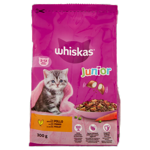 Whiskas Cat Junior Crocchette Pollo 300gr