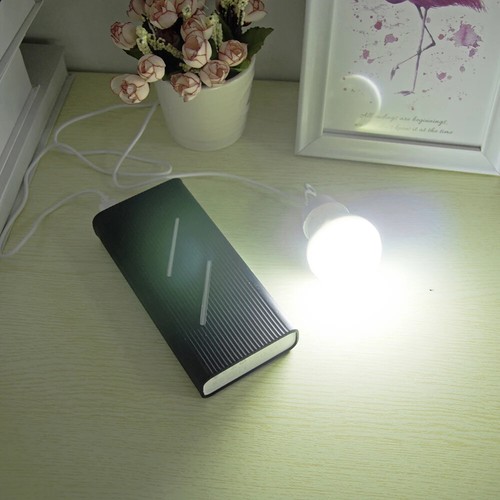 Lampadina LED USB 5V Power Bank Mobile Libro Luce Notturna Luce di Emergenza - Foto 11 di 14