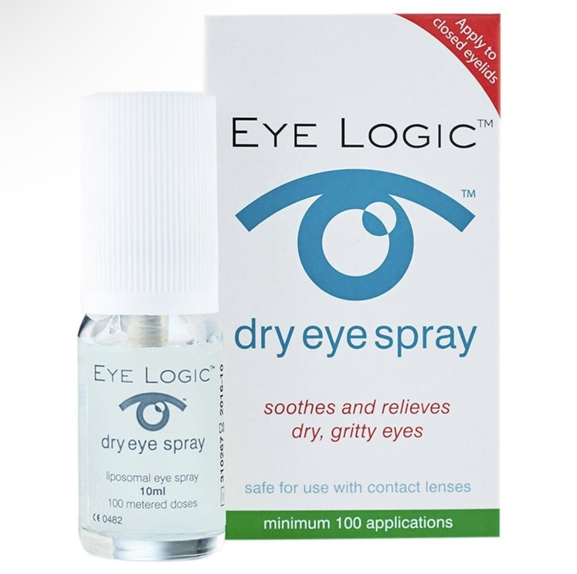 Eye Logic Spray for Dry Eyes With Soya Lecithin 10ml 100 Applications