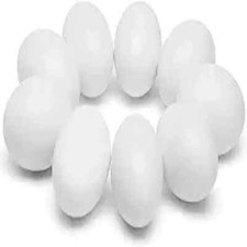 9 huevos de Pascua falsos de madera para manualidades