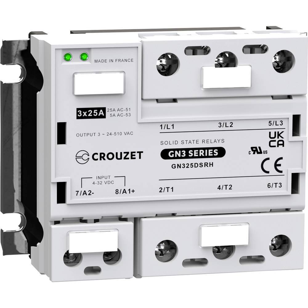 Crouzet Relè a semiconduttore GN325DSRH 25 A Tens.comm.max: 510 V/AC