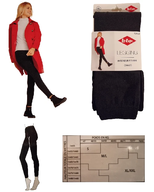 Legging femme thermique fourré