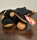 Rare Retired Ty "Doby the Dobermann" Tag Errors and Pvc Pellets! 1996 style 4110