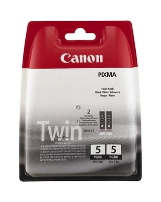 Canon TWINPACK PGI 5 PGBK Cartouche D’Encre Originale - Photo 1/2