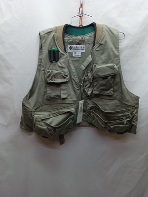 Columbia PFG Henry's Fork  Fishing Vest Mens XL Sage FM1390-365 NWT